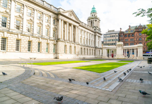 istock Pigeons in Donegall Square in Belfast 1168620441
