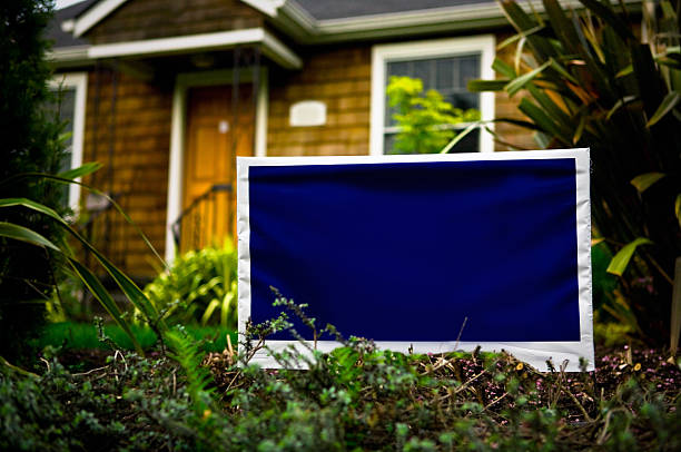 Space for Text: Political Yard Sign stock photo