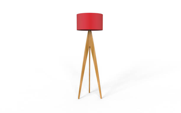istock 3d Illustration of  modern tripod floor lamp on a white background 1168625587