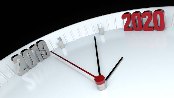 istock New year coming and passing time concept 2020. 3d illustration 1168625928