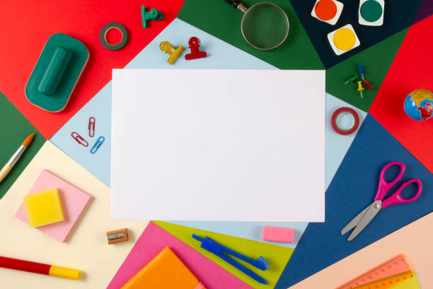 istock School Supplies on Muti Colored Background 1168628221