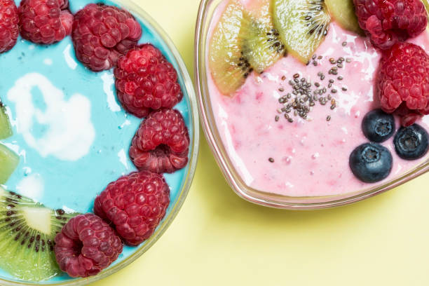 Chia and berry smoothy