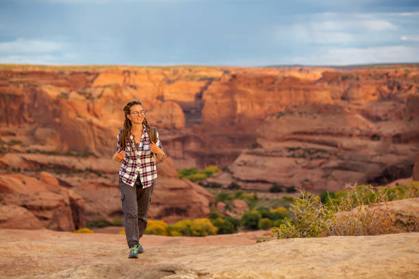 istock A hiker in the Canyon de Chelly National Monument 1168635313
