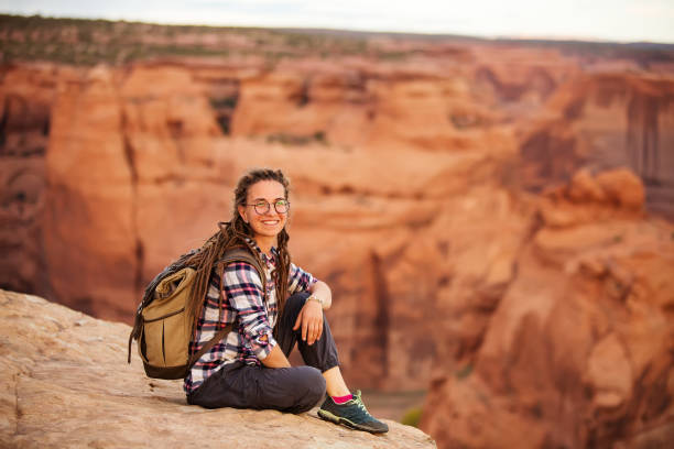 istock A hiker in the Canyon de Chelly National Monument 1168635326