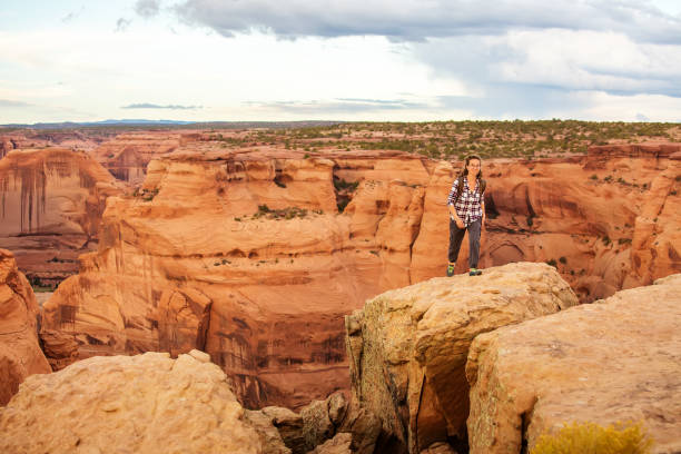 istock A hiker in the Canyon de Chelly National Monument 1168635370