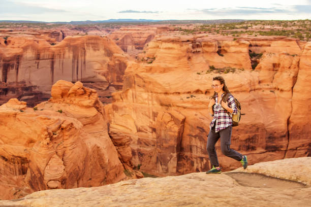 istock A hiker in the Canyon de Chelly National Monument 1168635372