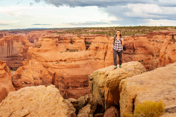 istock A hiker in the Canyon de Chelly National Monument 1168635379