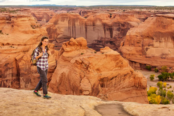 istock A hiker in the Canyon de Chelly National Monument 1168635387