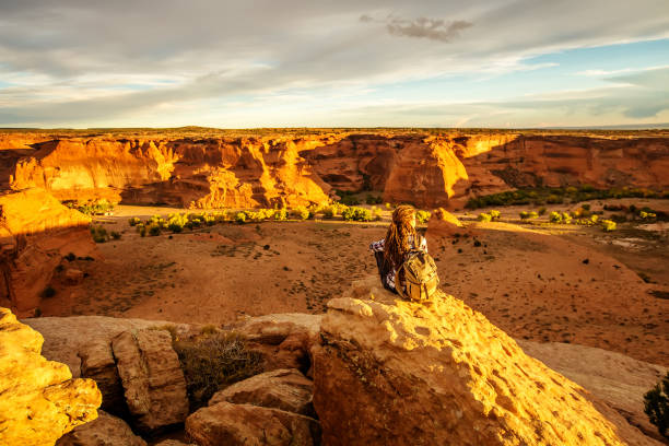 istock A hiker in the Canyon de Chelly National Monument 1168635429