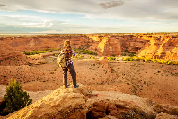 istock A hiker in the Canyon de Chelly National Monument 1168635433