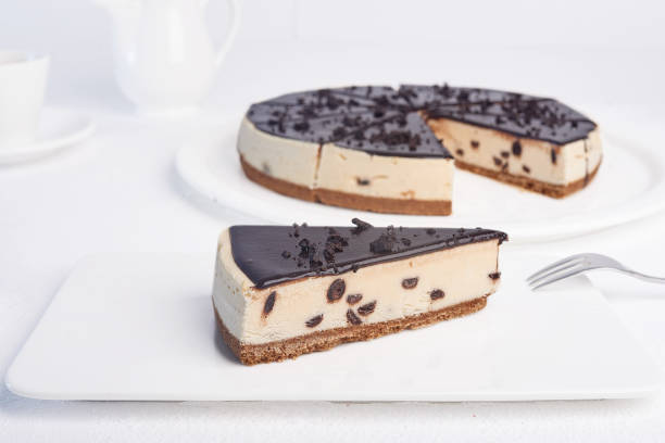 istock Tasty cheesecake on a white plate 1168641717