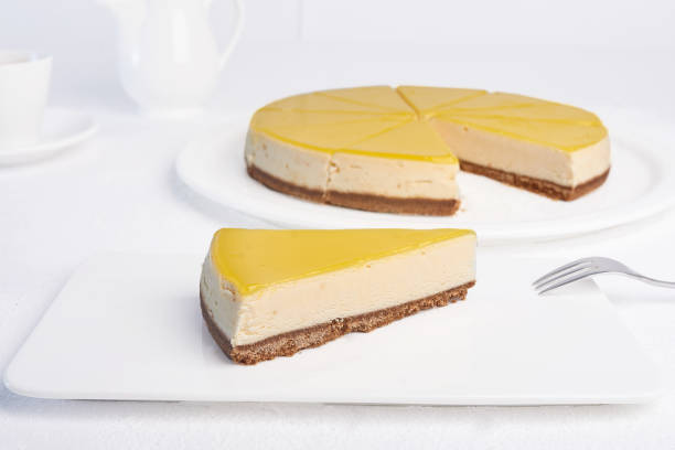 istock Tasty cheesecake on a white plate 1168641719
