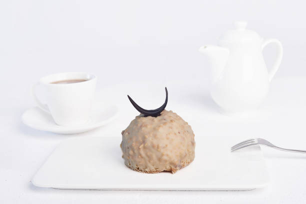 Tasty cake on a white background