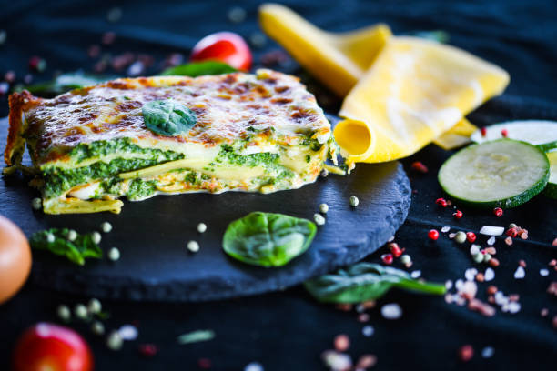 istock italian lasagna slice with fresh ingredients 1168643076