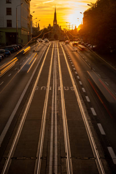 istock Speed Traffic - light trails on motorway 1168646365