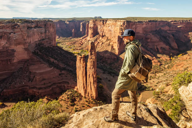 istock A hiker in the Canyon de Chelly National Monument 1168647839