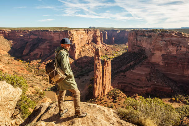 istock A hiker in the Canyon de Chelly National Monument 1168647843