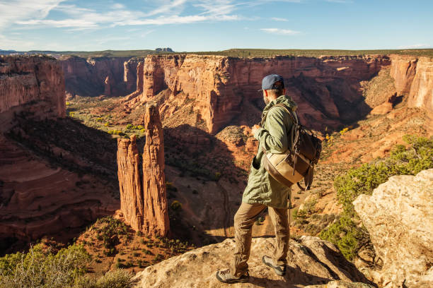 istock A hiker in the Canyon de Chelly National Monument 1168647845