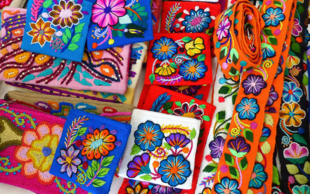 istock Peruvian souvenirs  with flowers embroidery 1168651729