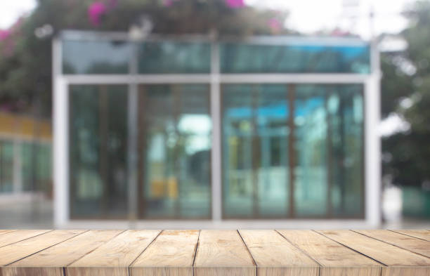 istock Wood and engineering in the design of blurred background structures 1168653248
