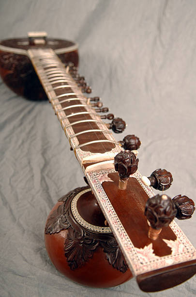 sitar - hindustani foto e immagini stock