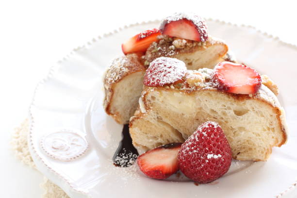 istock strawberry and donut on dish 1168657106