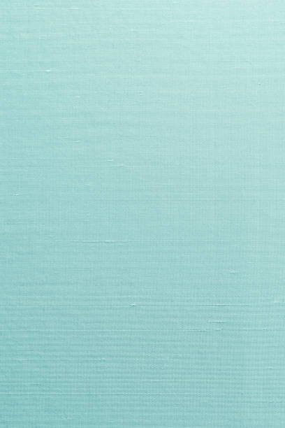 silk cotton linen blended fabric textile texture background in light cyan blue turquoise aqua green - cotton smooth green plant imagens e fotografias de stock