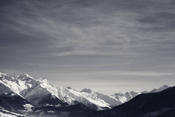 istock View on snowy mountains in nice sunny morning 1168662387