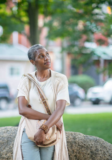 istock Happy senior woman thinking 1168671513