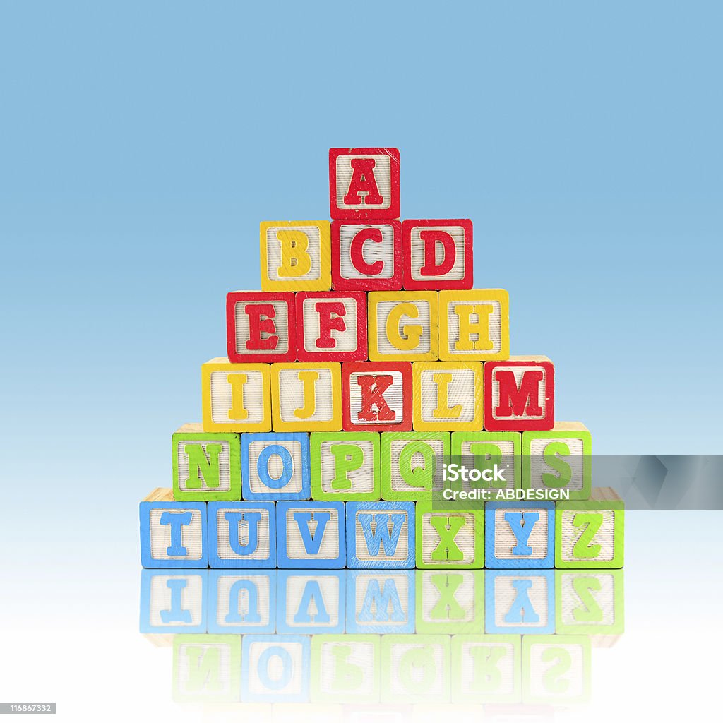 Blocchi alfabeto - Foto stock royalty-free di A forma di blocco