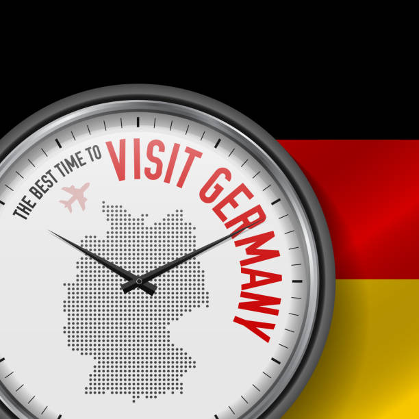 istock The Best Time to Visit Germany. Flight, Tour to Germany. Vector Illustration 1168674161