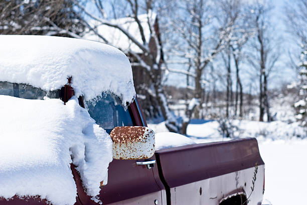 istock Pick Up Truck in Spring Snow 116867648
