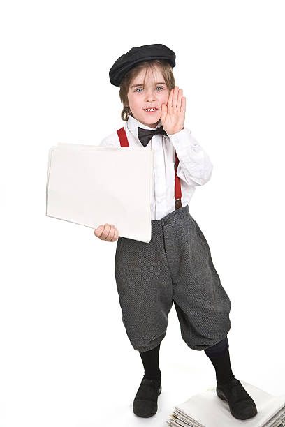 istock Retro Newsboy 116869058