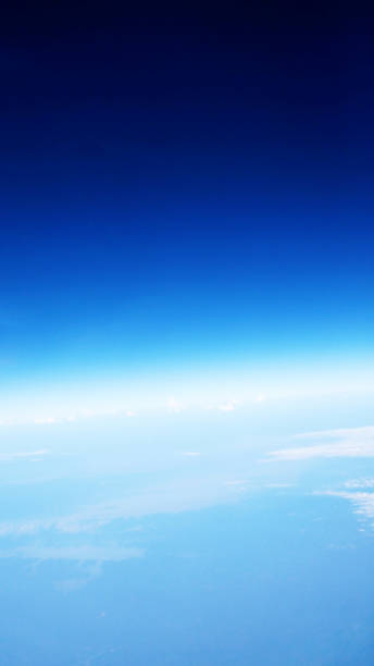 istock Looking at the blue sky in the morning on the plane. 1168697668