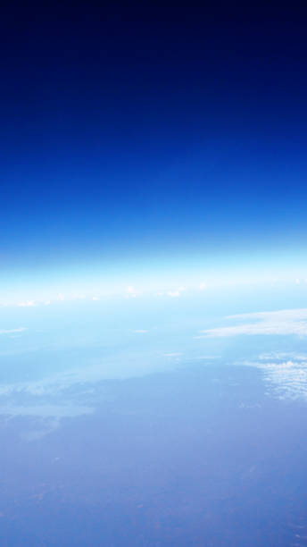 istock Looking at the blue sky in the morning on the plane. 1168697698