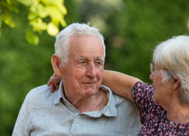 istock Senior couple higging 1168702291
