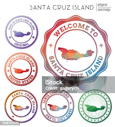 istock Santa Cruz Island badge. 1168704170