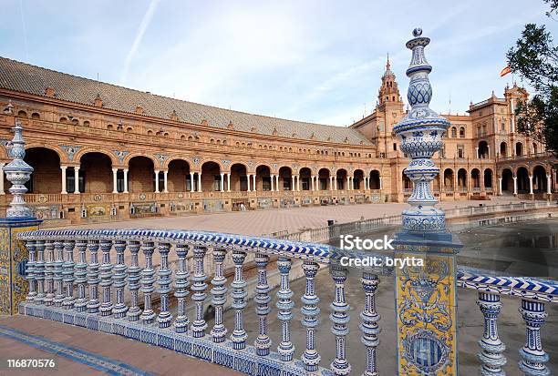 Praça De Espana - Fotografias de stock e mais imagens de Andaluzia - Andaluzia, Ao Ar Livre, Arquitetura