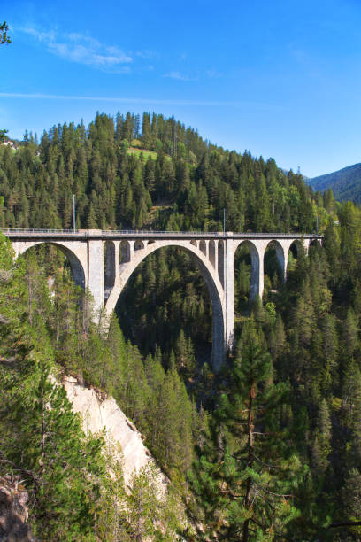 wiadukt wiesener - travel destinations davos river nature zdjęcia i obrazy z banku zdjęć