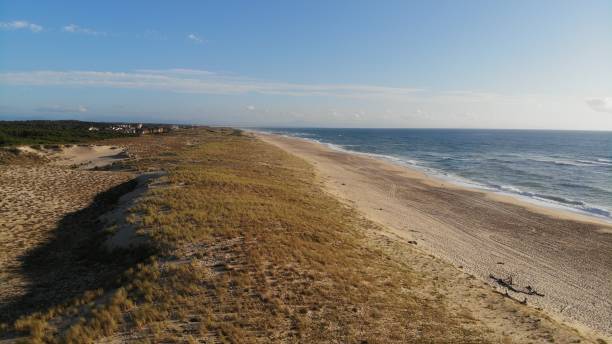Above the Landes coast near Seignosse