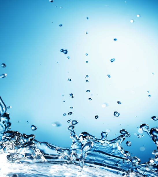 istock Abstract Splash of Water on a Blue Background 1168717024