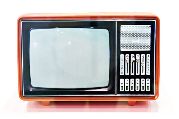 istock Retro TV on white isolated 1168717943
