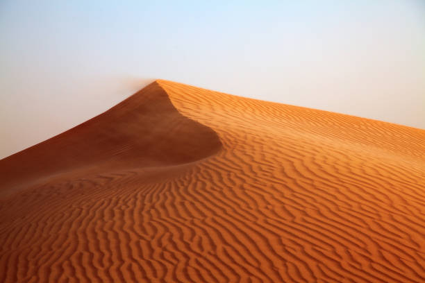 Red sand desert stock photo