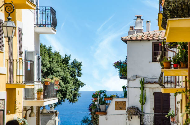 Typical italian village Bellagio at Lake Como