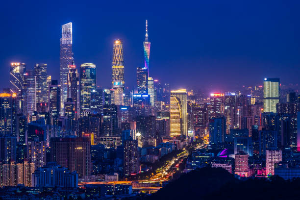 istock Guangzhou city night view 1168724776