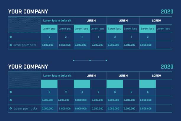 Table chart slide List, Table, Infographic, Presentation, Comparison table moutain stock illustrations