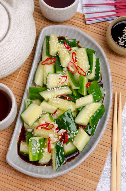istock Chinese cucumber salad with spices 1168726946