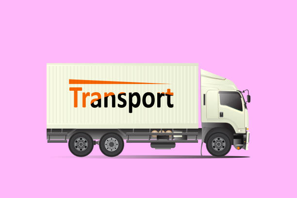 istock Trailer truck tow truck, hire cargo. 1168728077