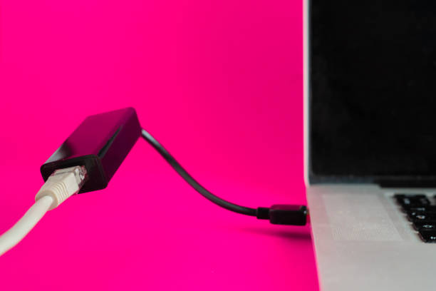 istock ethernet lan card wire  to connect to desktop computer 1168730375