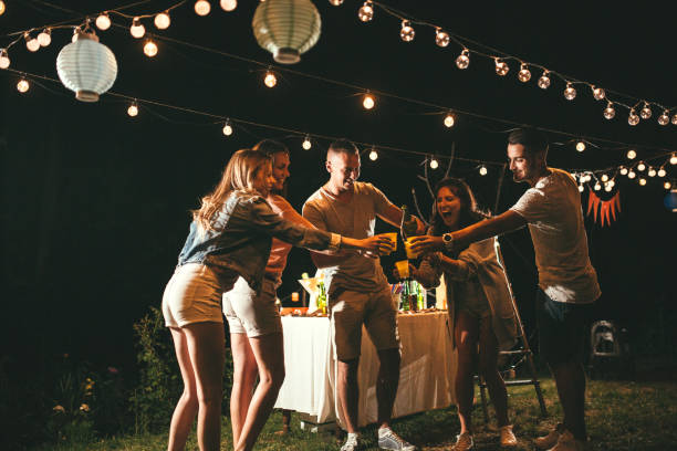 istock Outdoor barbecue party with friends 1168730598
